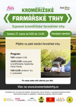 Srpnové Kroměřížské farmářské trhy se blíží