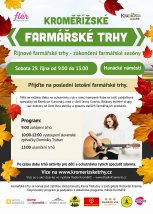 Říjnové Kroměřížské farmářské trhy - zakončení farmářské sezóny