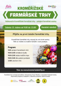 První letošní farmářské trhy už v sobotu 15. dubna 2017