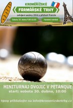 Miniturnaj v petanque na dubnových farmářských trzích